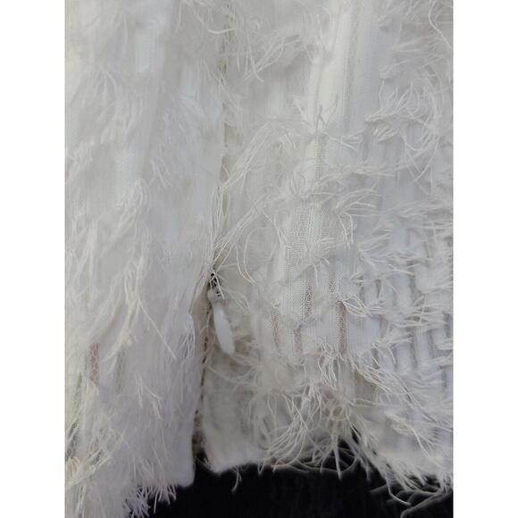 ZARA White TEXTURED TOP Crop Removable Straps Size M NEW #F - Picture 6 of 13